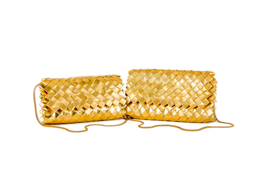 Gold Metallic Handbag M