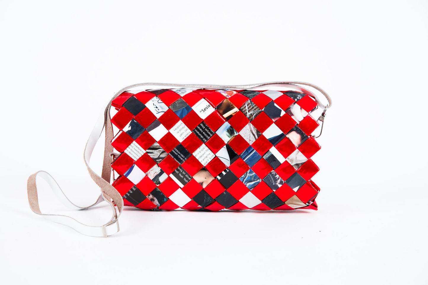 Red Metallic Handbag S