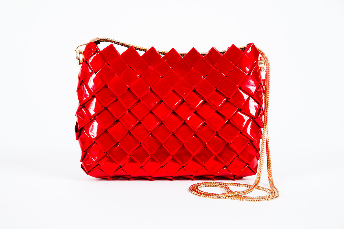 Red Metallic Handbag S