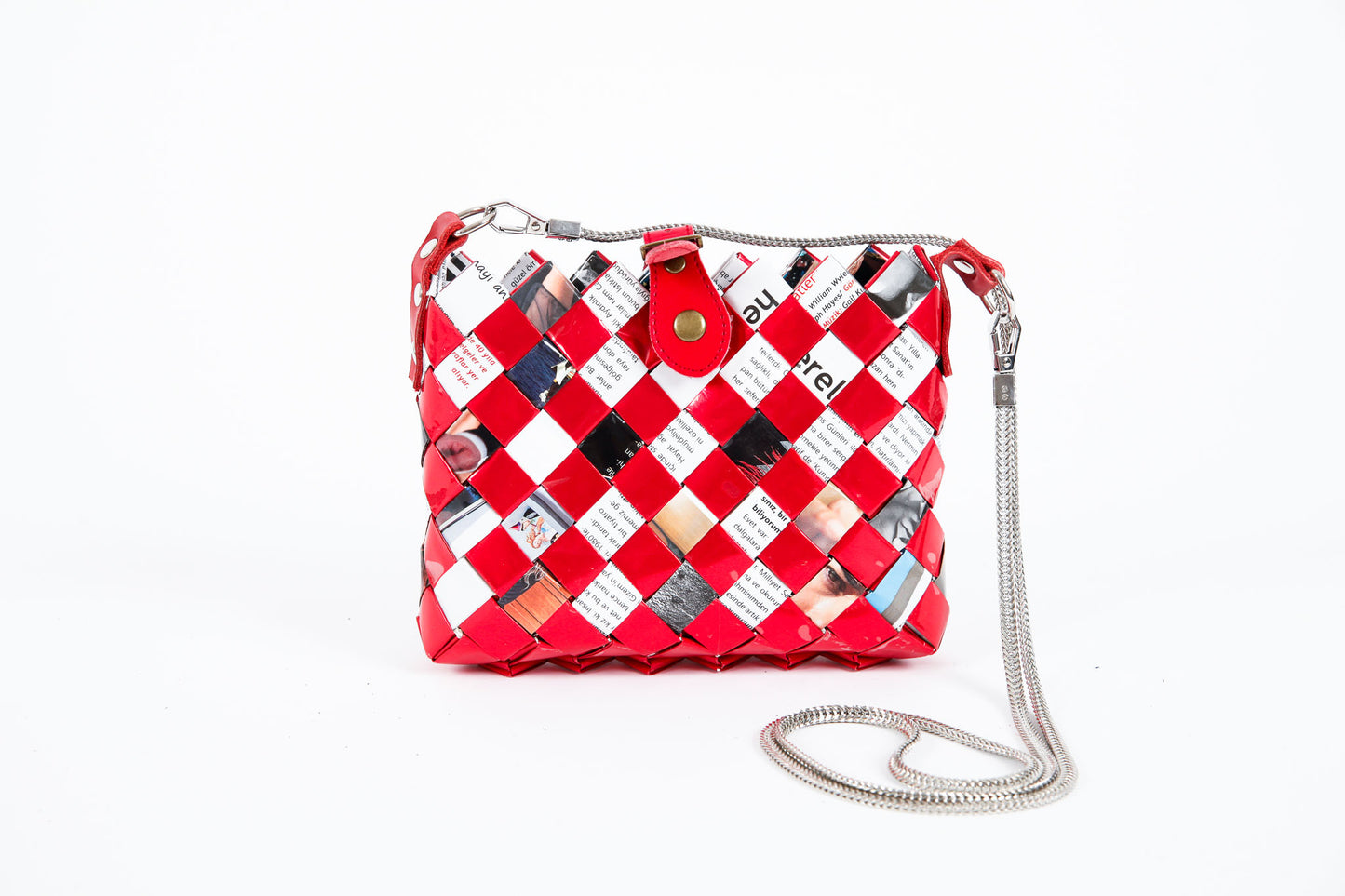 Red Metallic Handbag S