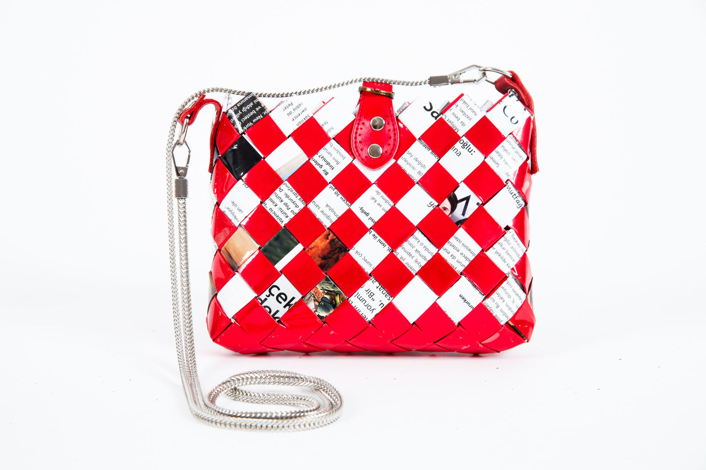 Red Metallic Handbag S