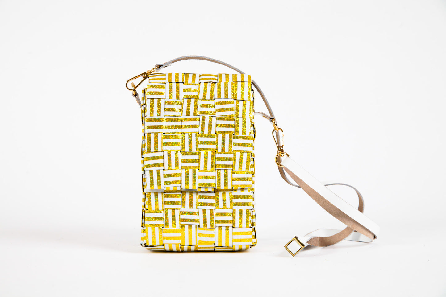 Gold Metallic Smartphone Handbag XS