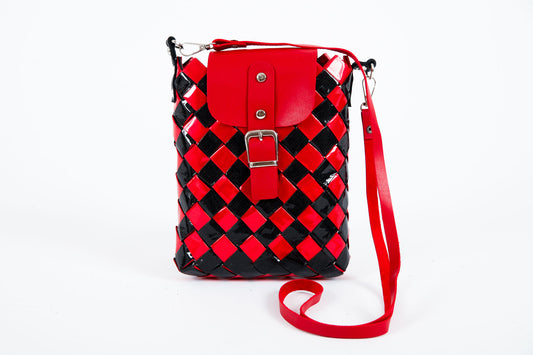 Red Metallic Smartphone Handbag XS