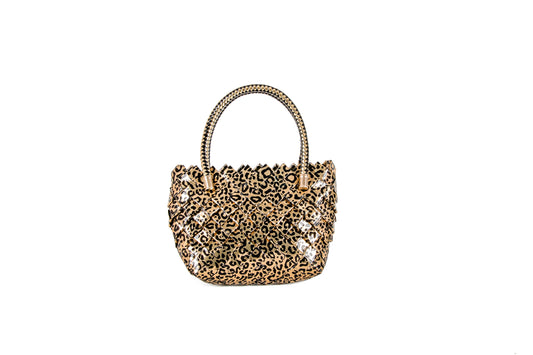 Gold Metallic Handbag M