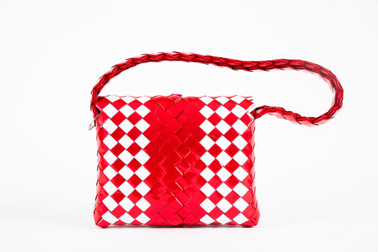 Red Metallic Handbag L