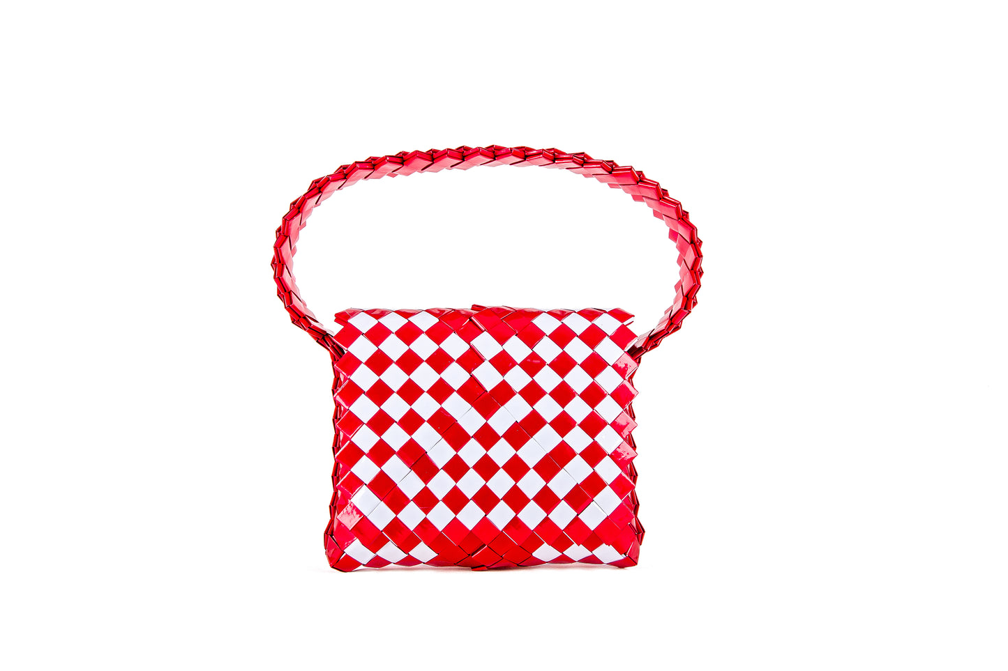 Red Metallic Handbag L