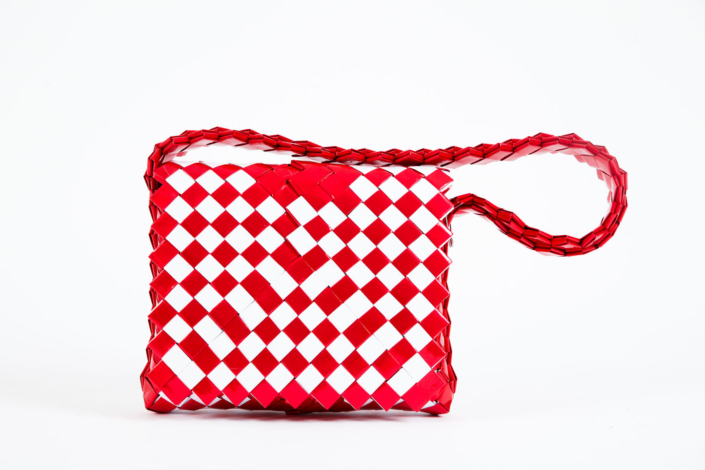 Red Metallic Handbag L