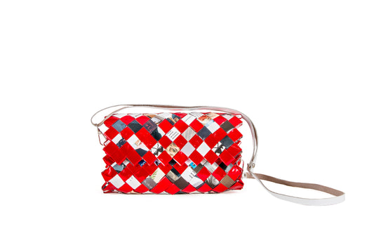 Red Metallic Handbag S