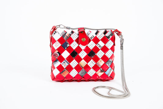 Red Metallic Handbag S