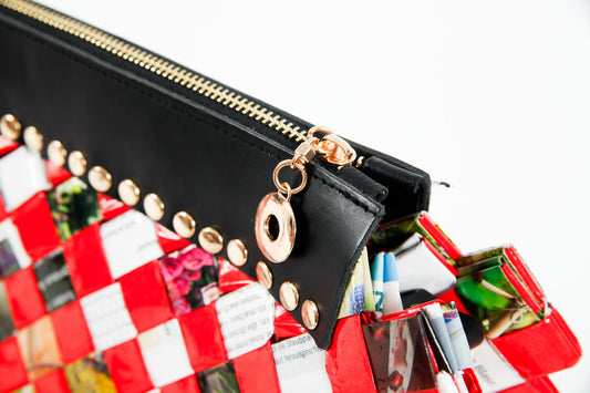 Red Velvet Handbag L