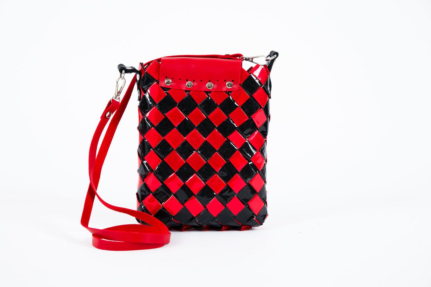 Red Metallic Smartphone Handbag XS