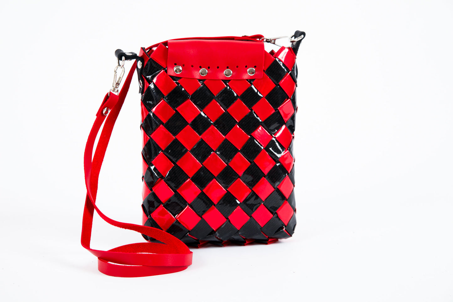 Red Metallic Smartphone Handbag XS